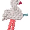 Hencz Toys Roztomilý mazlík/šustík LABUŤ - minky šedá