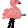 Roztomilý mazlík/šustík LABUŤ - velvet růžová