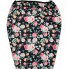 Sluneční clona na kočárek s UV filtrem, 72 cm, černá/růžová