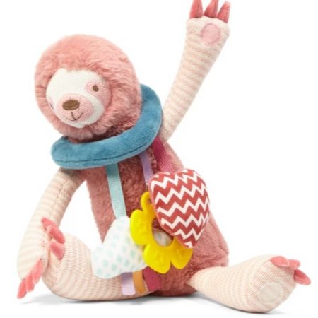 BabyOno Závěsná hračka - Sloth Lenny, pudrová