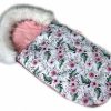 Baby Nellys Fusák, spacáček 105x55 Velvet Winter Lux - Flowers