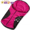 Fusák nejen do autosedačky Baby Nellys ® POLAR - amarantový medvídek
