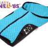 Fusák nejen do autosedačky Baby Nellys ® MINKY - modrý, tyrkys