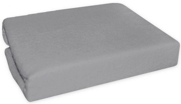 Nepromokavé froté prostěradlo do kočárku 75 x 35 - šedé