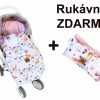 Dětský fusak maxi, PREMIUM Srnka 110x50cm,+ rukávník Zdarma Baby Nellys