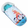 Fusak Baby Nellys Winter Friends Lux velvet s kožešinkou, 105x55 cm - kamarádi/tyrkys
