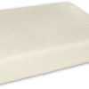 Nepromokavé froté prostěradlo do kočárku 75 x 35 - ecru