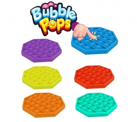 Bubble pops - Praskající bubliny silikon antistresová spol. hra fialová