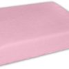 Nepromokavé froté prostěradlo do kočárku 75 x 35 - růžové